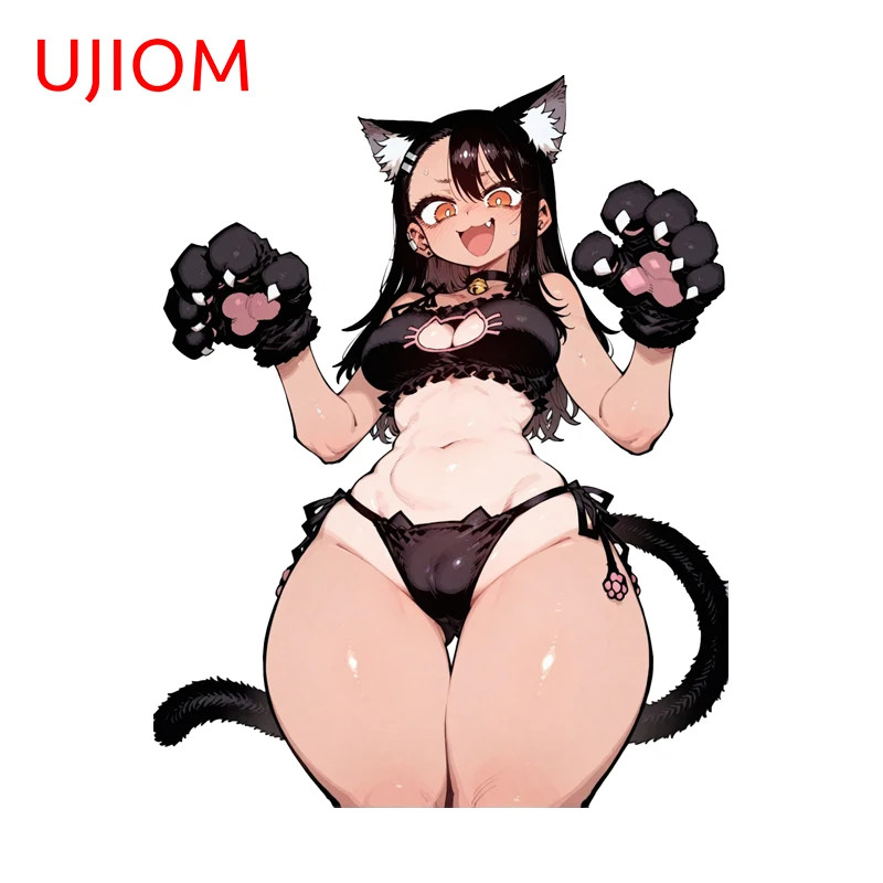 UJIOM Anime Cat Girl Wall Sticker PVC Decal Suitable For Attractive Room Decor