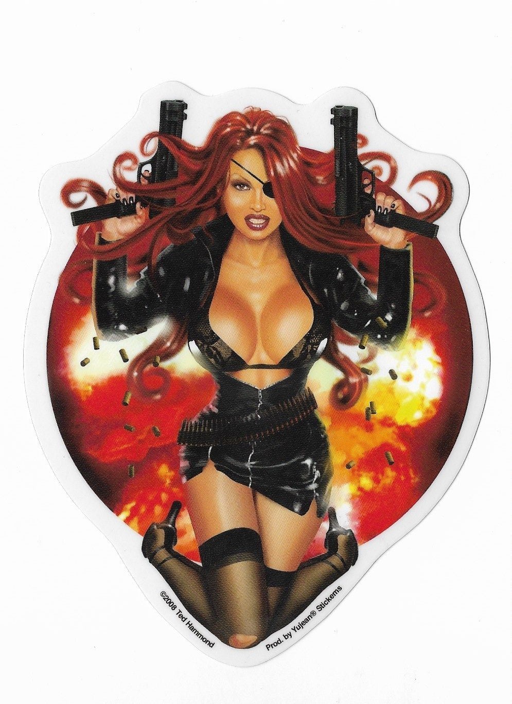 MEDUSA BY TED HAMMOND STICKER DECAL 2008 YUJEAN 5 1/2 INCHES X 4 INCHES