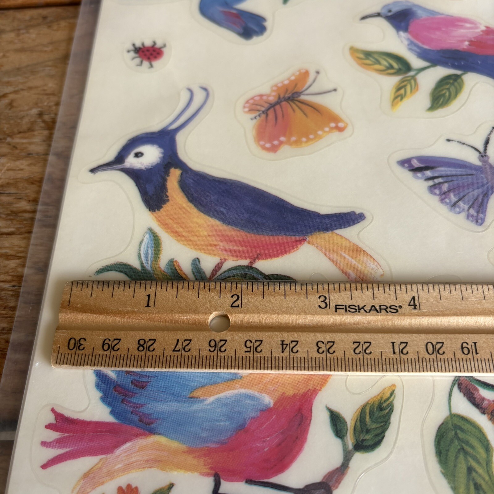 Painted Potties Vintage Bathroom Decals Birds And Butterflies New Old Stock