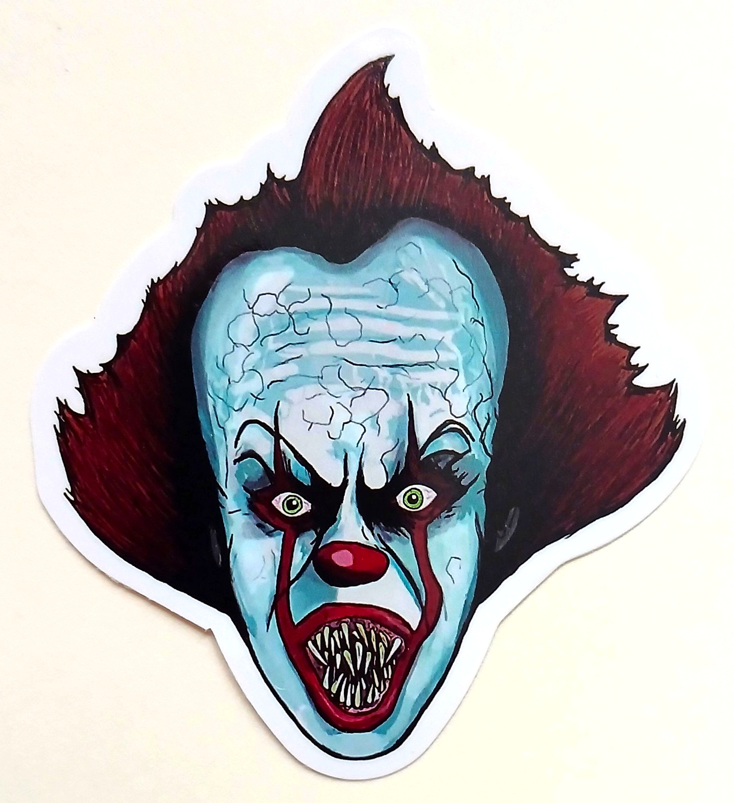 IT – Pennywise Cut Sticker Decal Movie Horror Stephen King Film Clown