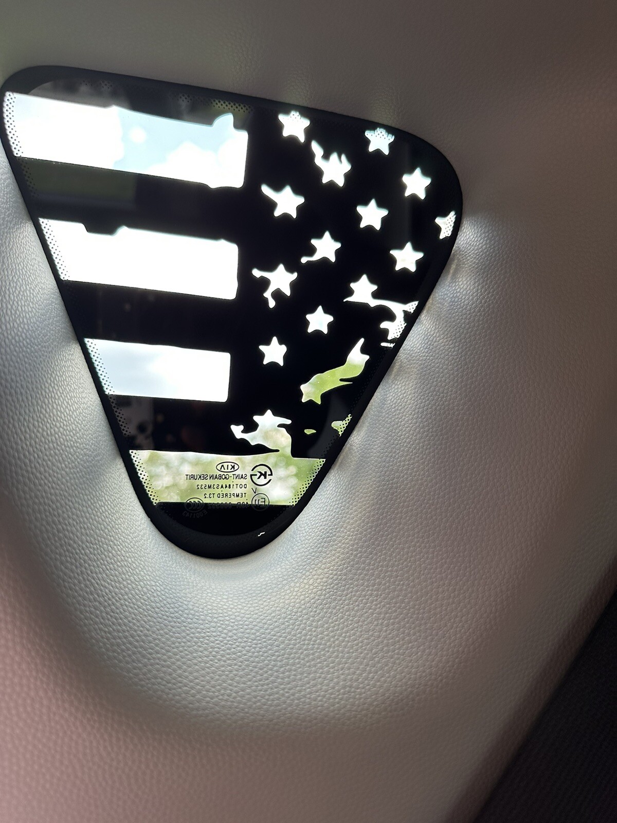 USA Distressed flag quarter panel window decals Fit any 2014-2019 Kia Soul