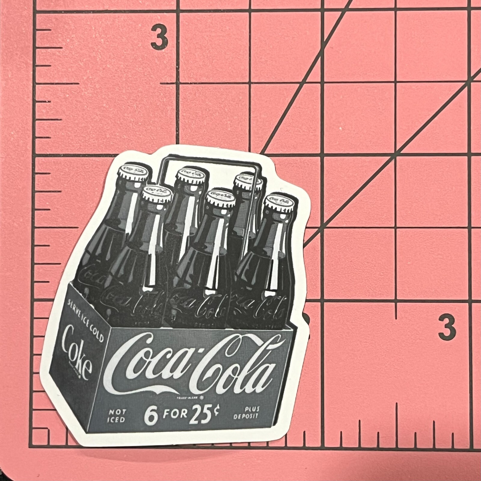 Coca – Cola Coke 6 Pack B+W – Vinyl Decal Sticker Bomb Tumbler Nostalgia Retro