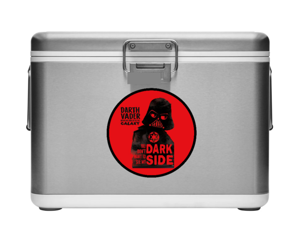 Darth Vader – (Dark Side) – 4" Handmade Vinyl Decal Vehicle Laptop Cooler Decor