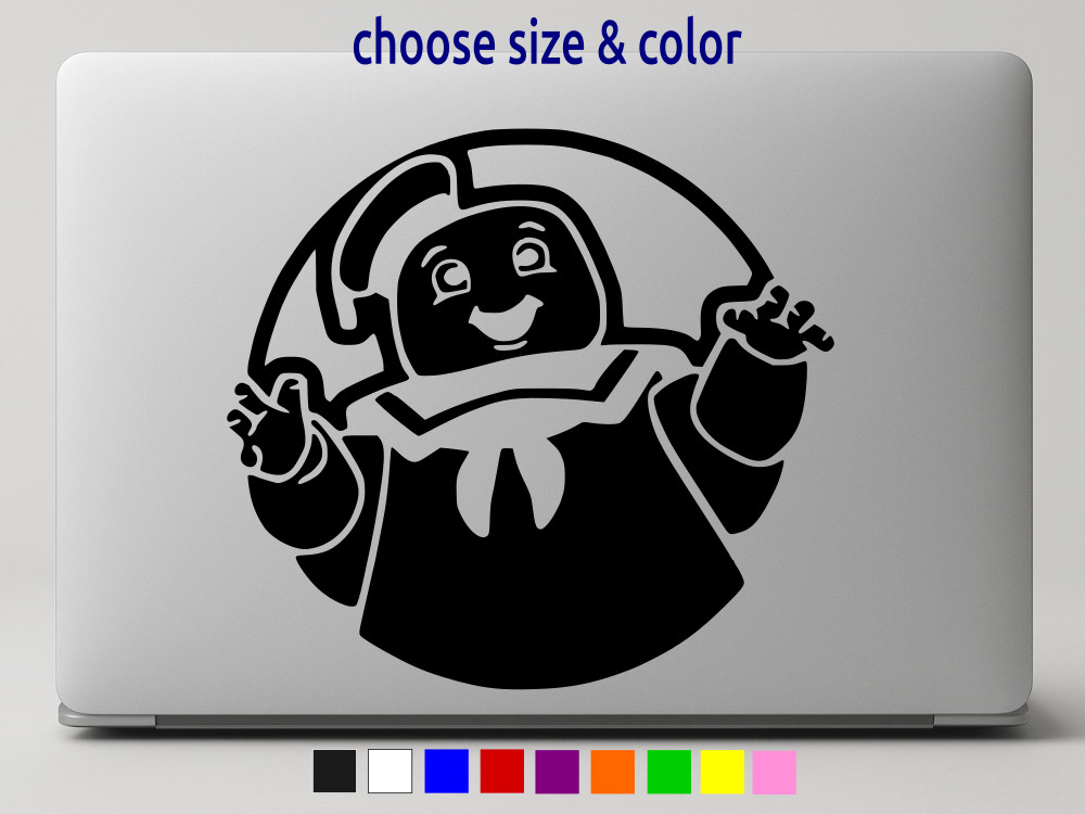 STAY PUFT Marshmallow Man Ghostbusters Vinyl Wall Window Decal CHOOSE SIZE COLOR