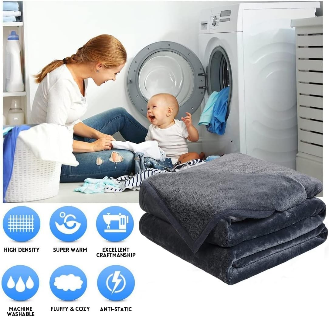 Soft California King Blanket Warm Fuzzy Microplush Lightweight Thermal Fleece Bl