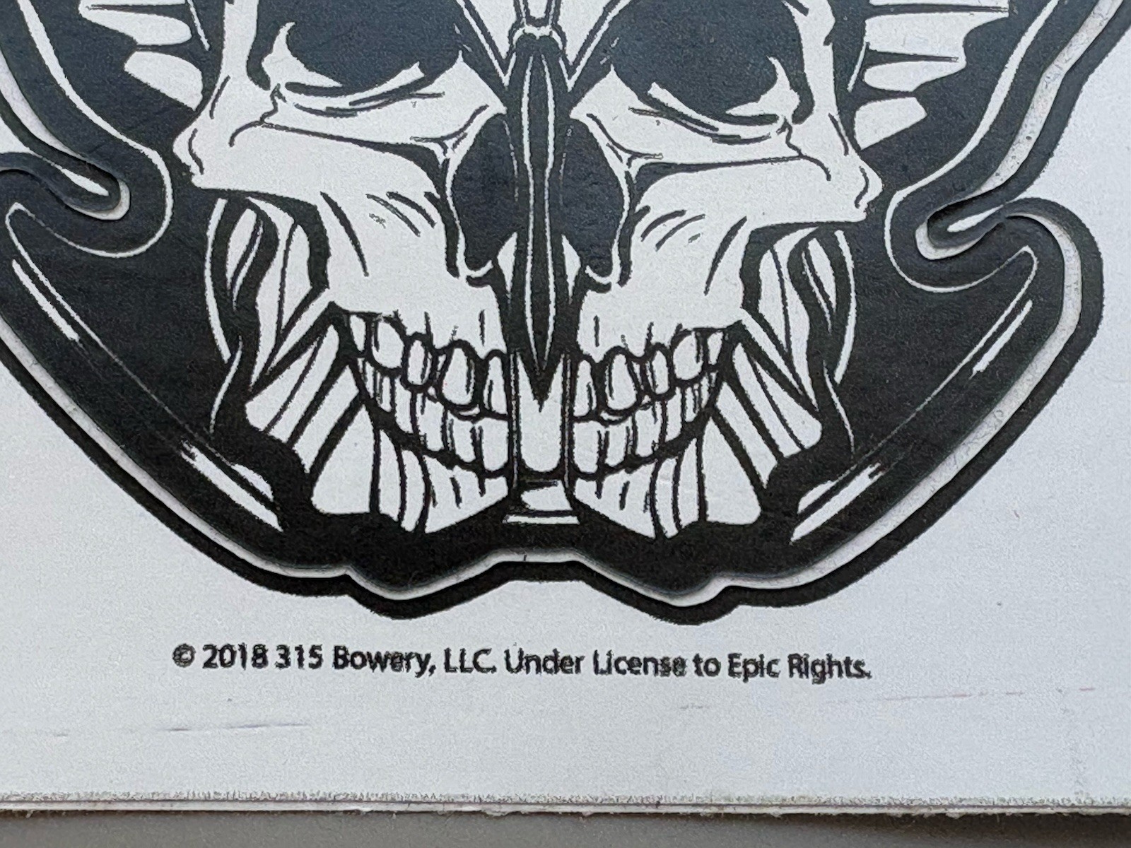 CBGB OMFUG Skull Sticker Decal Sheet Punk Rock Licensed Vinyl 8” Bowery