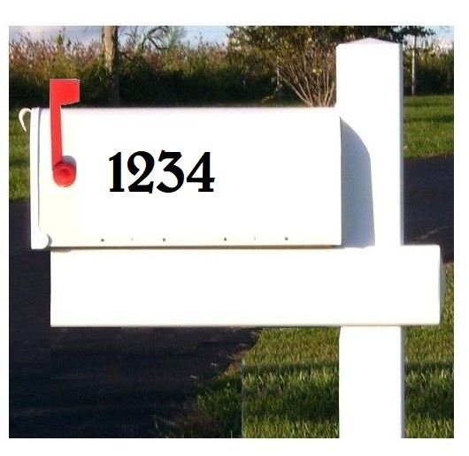 Lot of 40 White,Black,Silver,Blue Vinyl Mailbox,Tool Box,Locker Numbers [BELWE