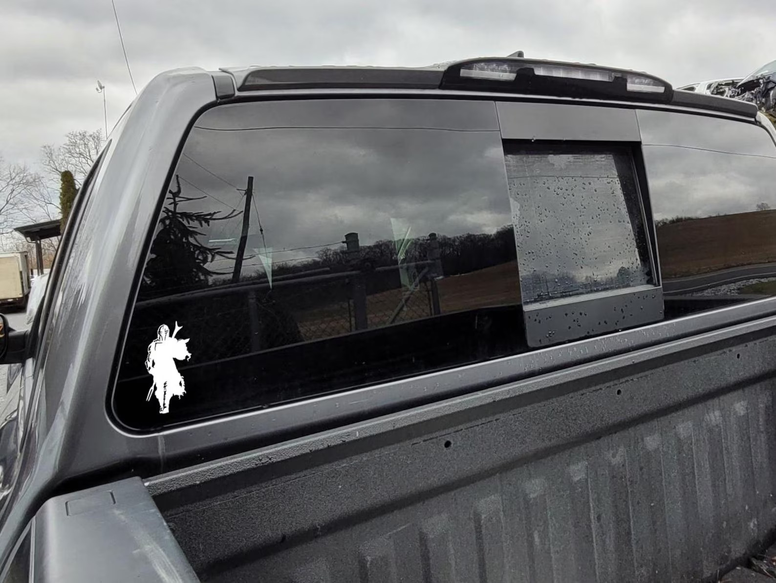 Mandalorian and Baby Yoda Vinyl Bumper Sticker. Show off your love for Star Wars
