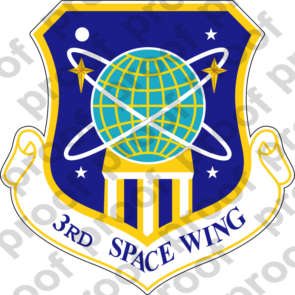 STICKER USAF 3rd Space Wing
