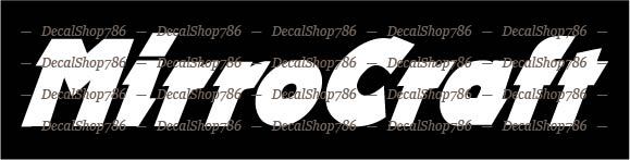 MirroCraft Boats – Sports – Car/SUV/Truck Vinyl Die-Cut Peel N' Stick Decals