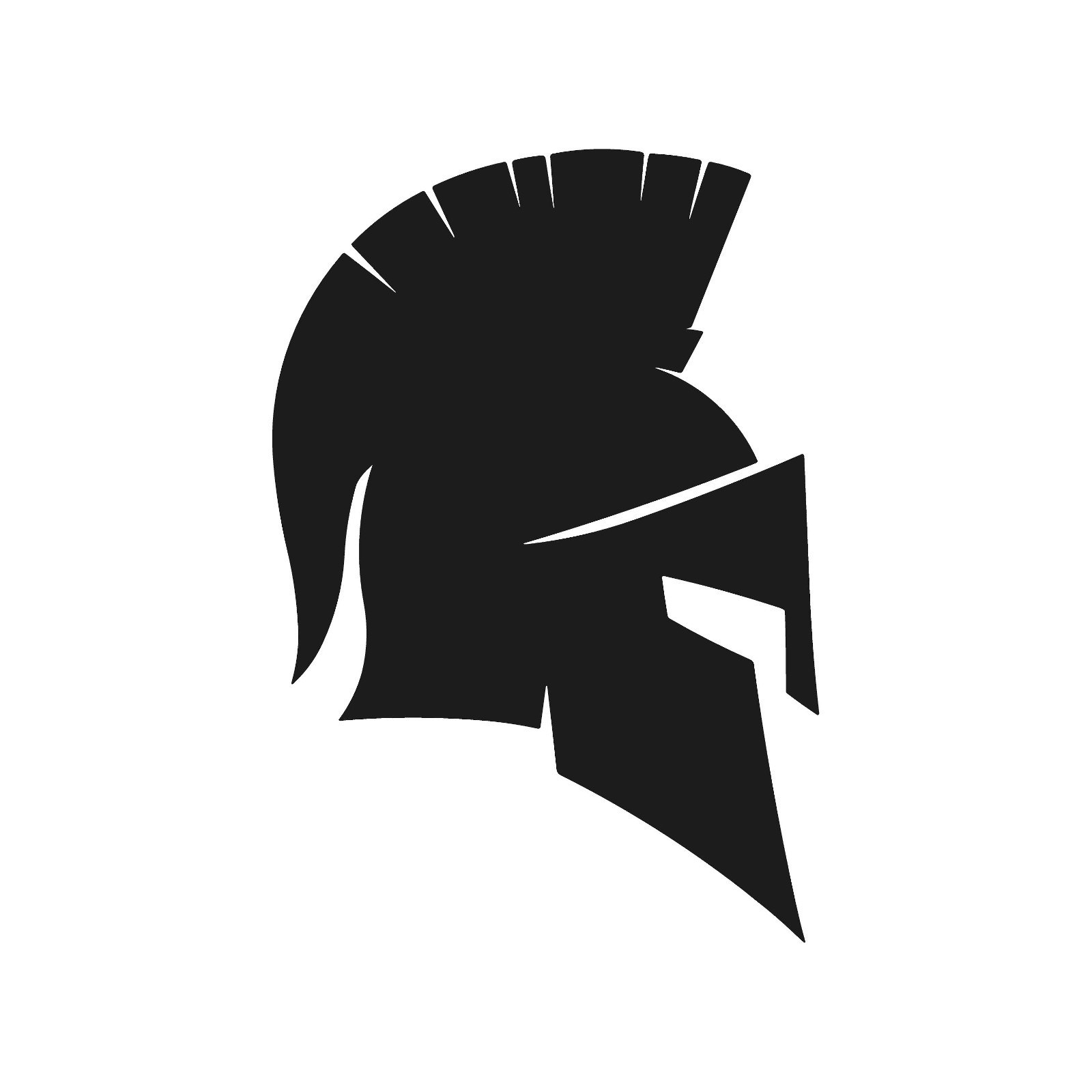 Spartan Helmet Side View Vinyl Sticker Decal Greece Greek Sparta armor