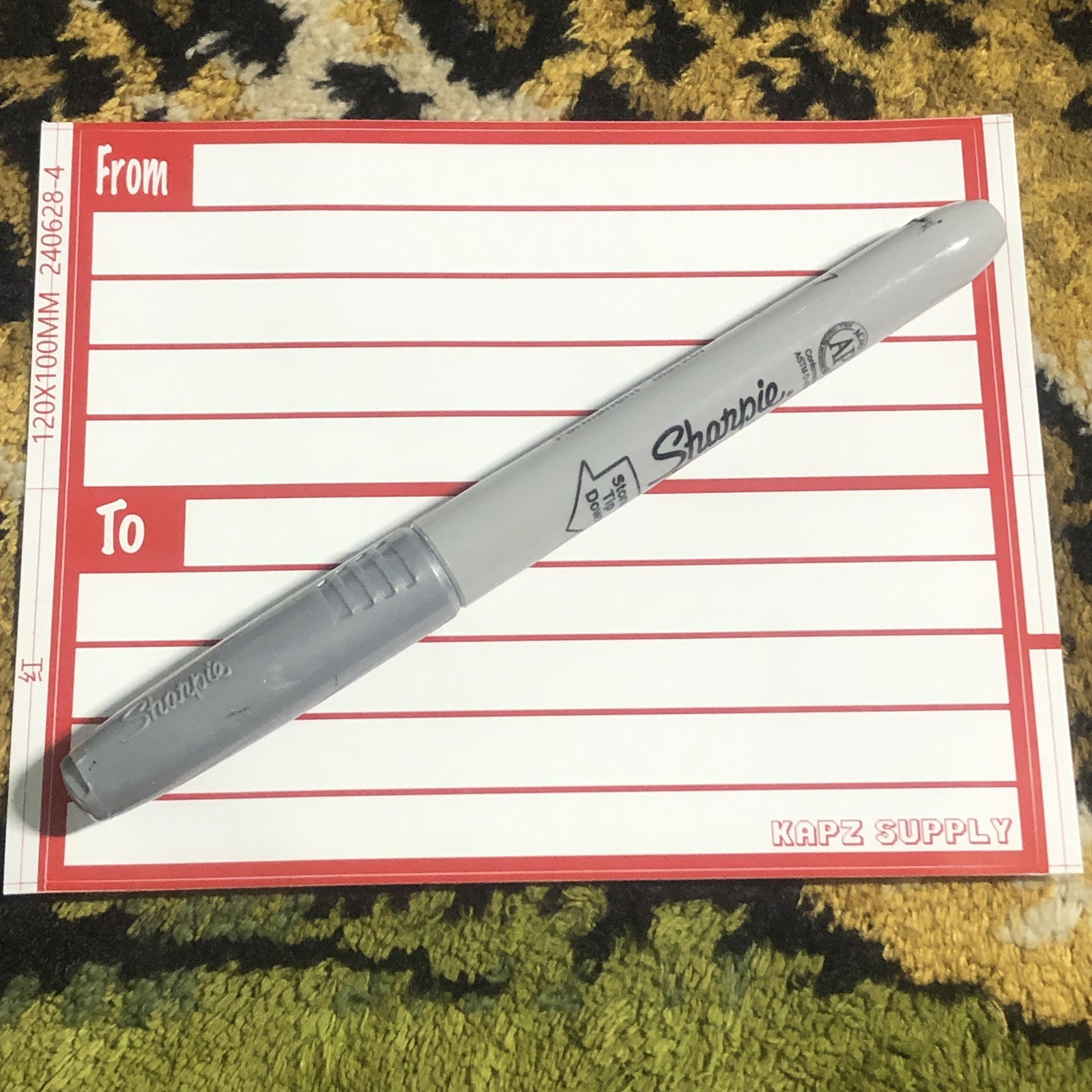 KAPZ SUPPLY DESTRUCTIBLE VINYL EGGSHELL JUMBO 10x12CM STICKER SLAPS PRIORITY 50