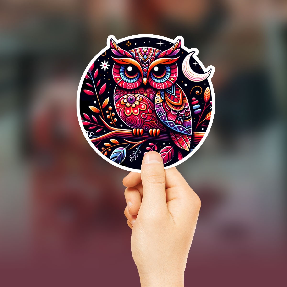 Wise as an Owl -3 inch vinyl sticker for cars, laptops, water bottles, notebooks