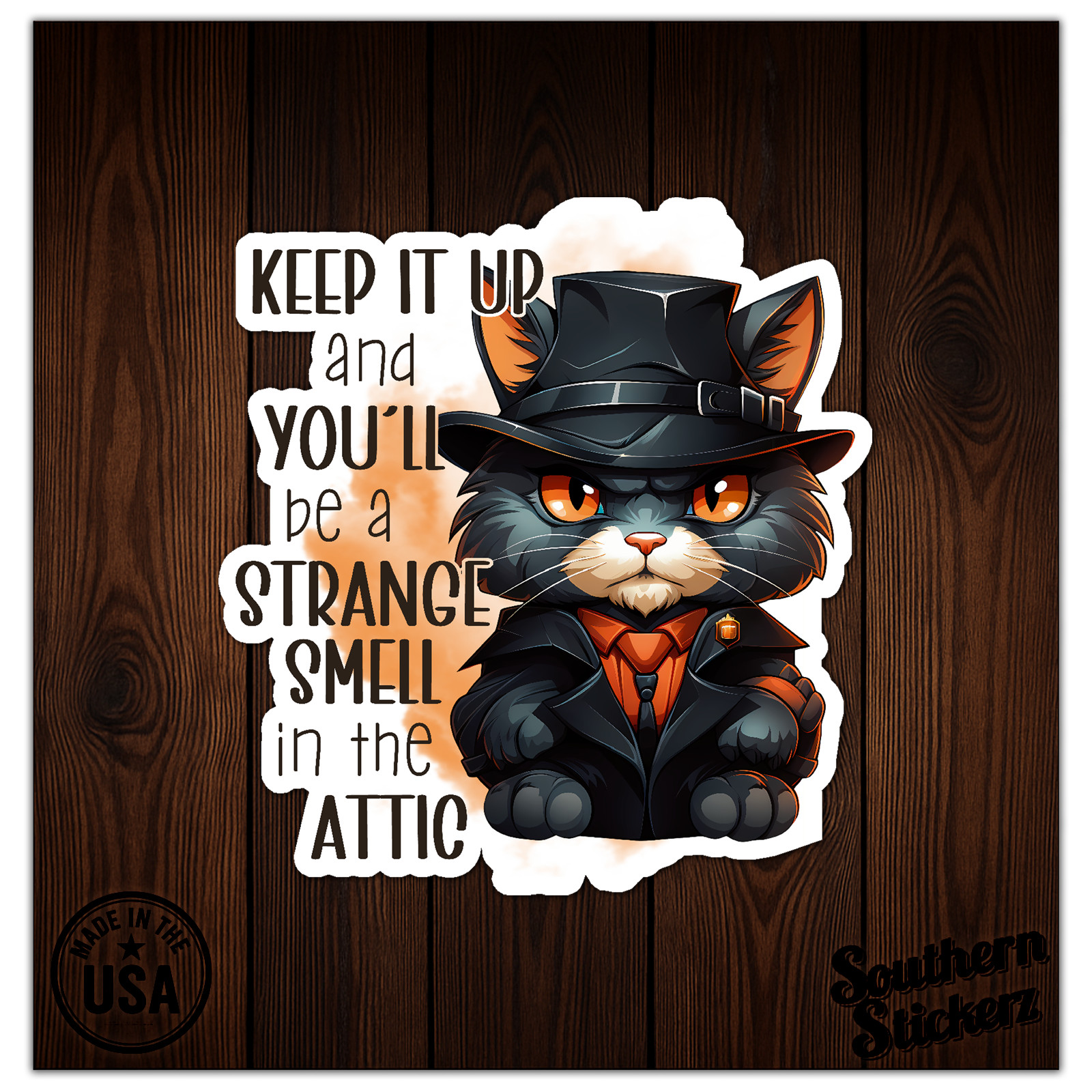 Strange Smell In Attic – Vinyl Decal Sticker – Car Window Laptop – ebn11738