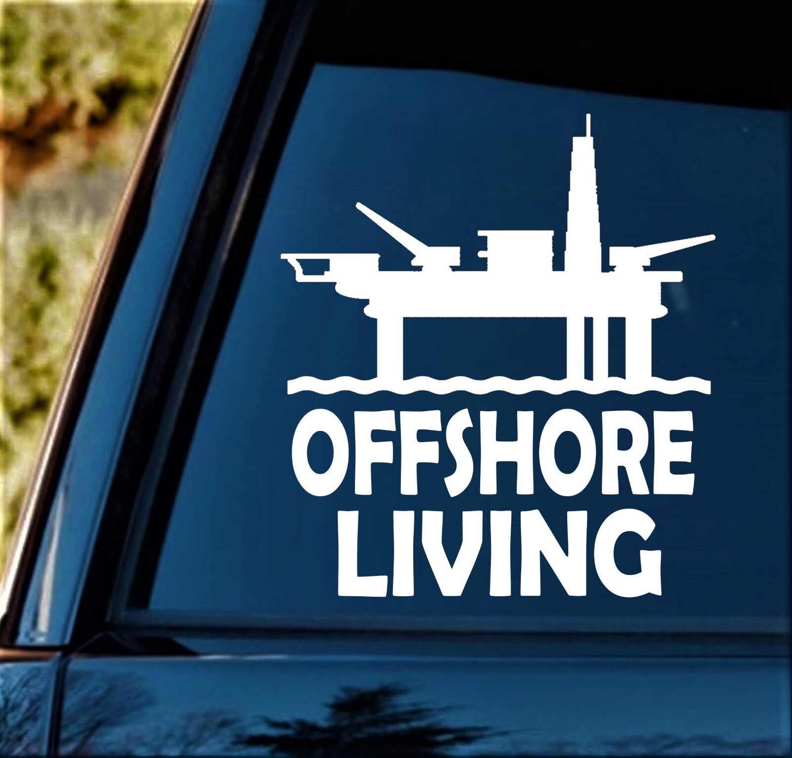 Offshore Living Oil Rig Oilfield Decal Sticker Welder HAT Pump sup Jack E1067