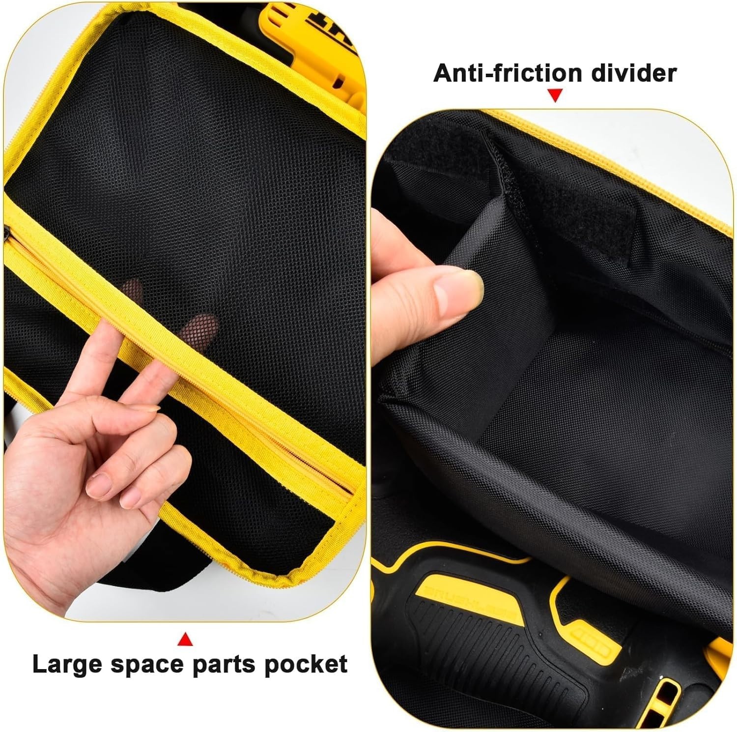 Impact Driver Bag Case Compatible with DEWALT 20V MAX XR DCF900B DCF961B DCF891B