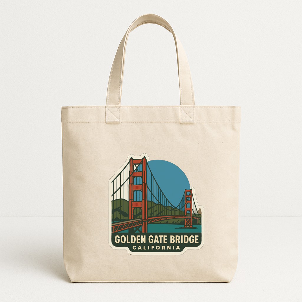 Golden Gate Bridge California Iron On Heat Transfer Vinyl HTV Die-Cut Symbolic
