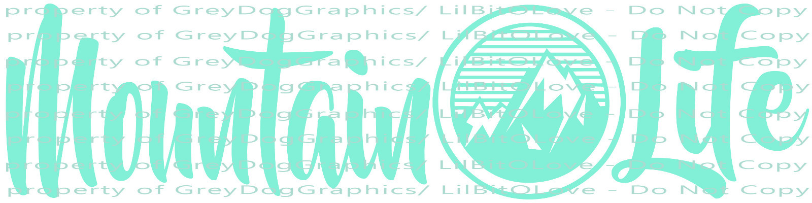 MOUNTAIN LIFE ROUND RANGE VINYL DECAL STICKER MTS MOUNTAINEER
