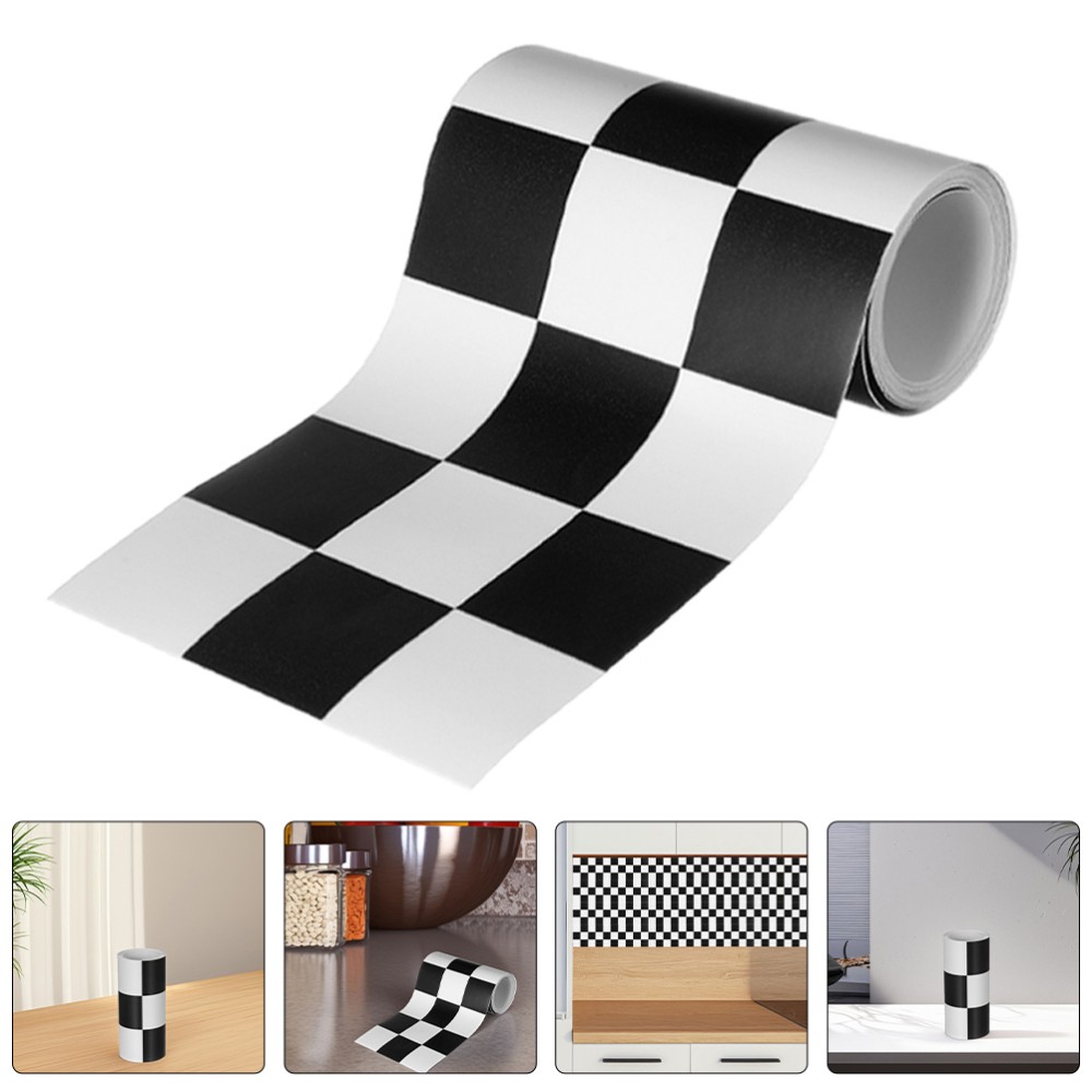 4 Rolls Bulletin Racing Border Car Track Decoration Peel and Stick Wall Sticker