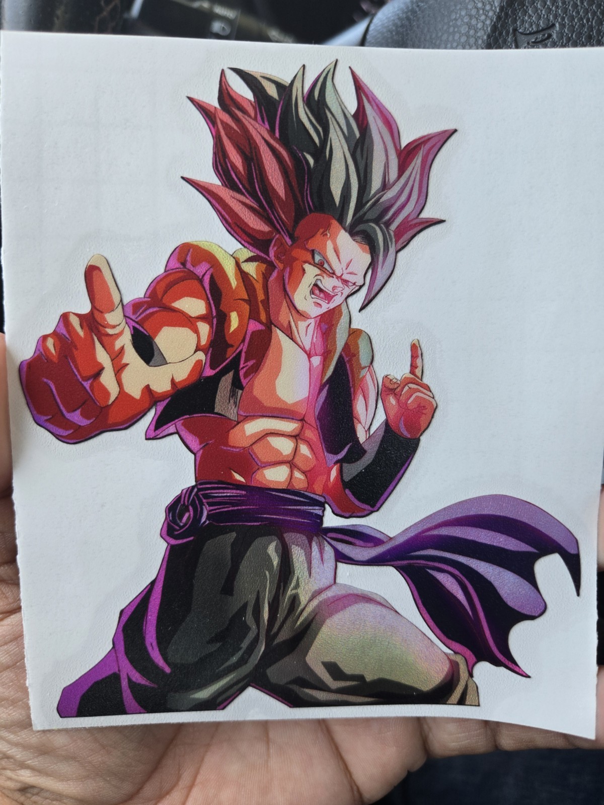 5" Spotholographic Weatherproof Sticker Decal Ui Ego Gogeta Fusion Ssj Dragon