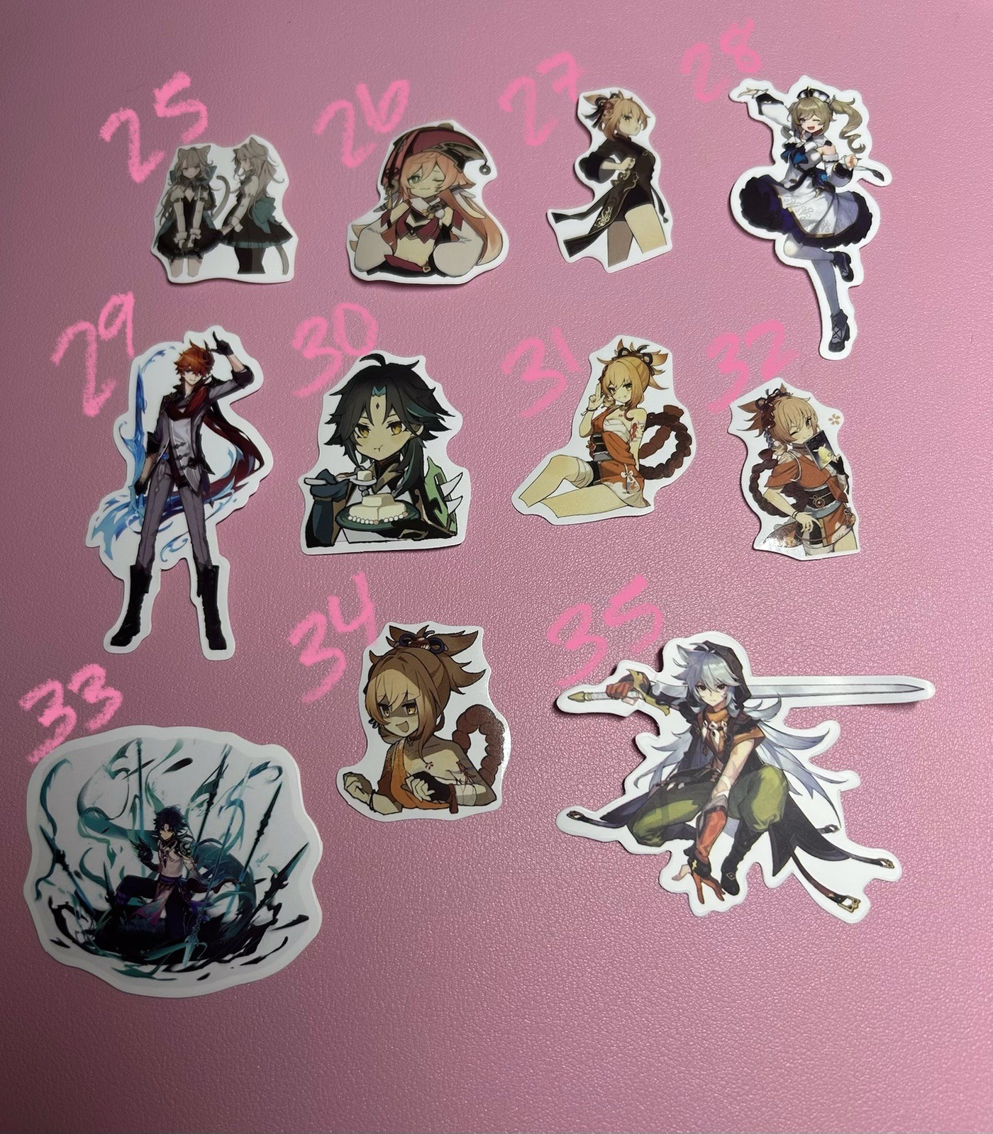 Genshin Impact And More Anime Stickers – 6
