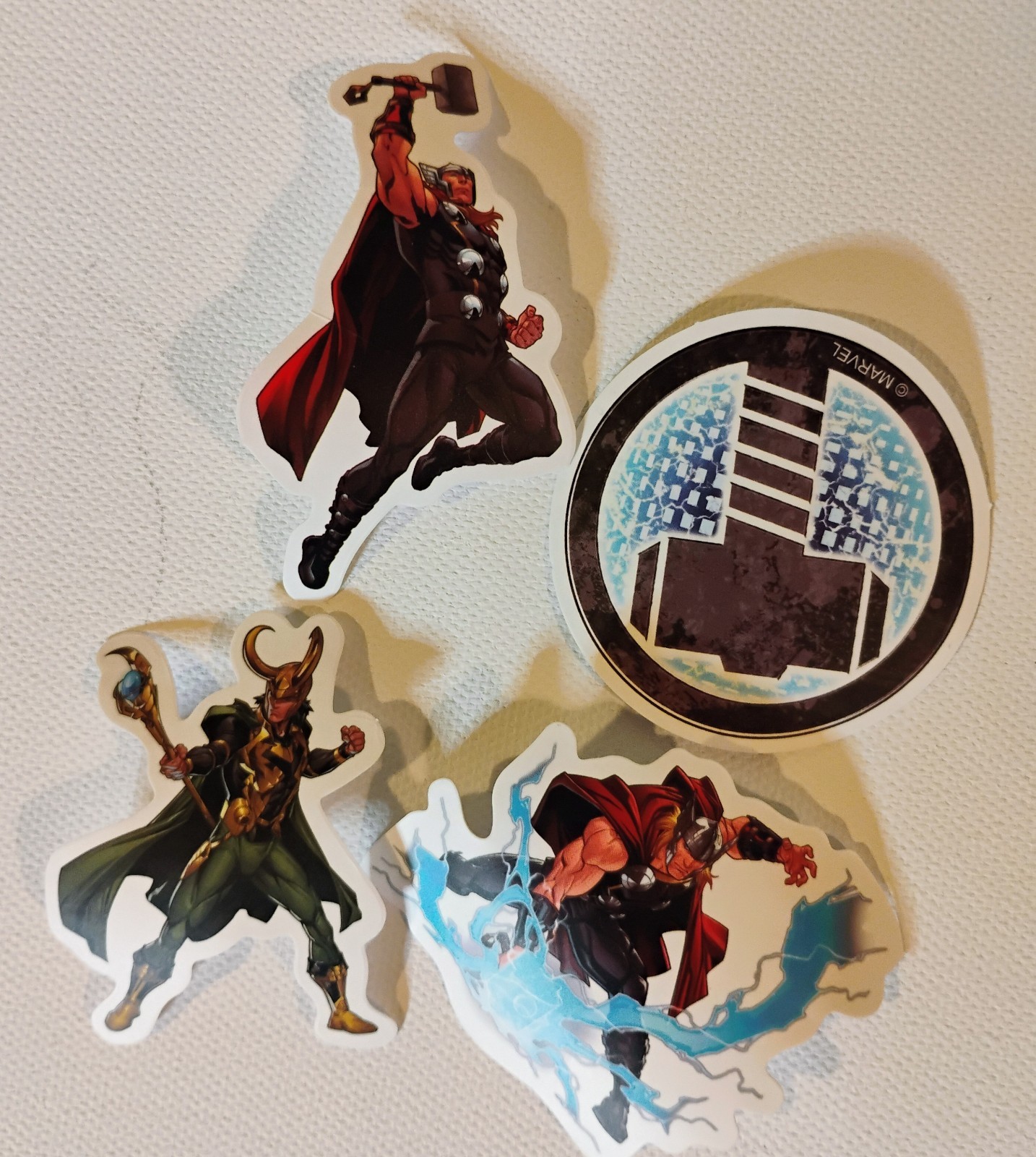 4 Custom Thor And Loki Vinyl Stickers 2"