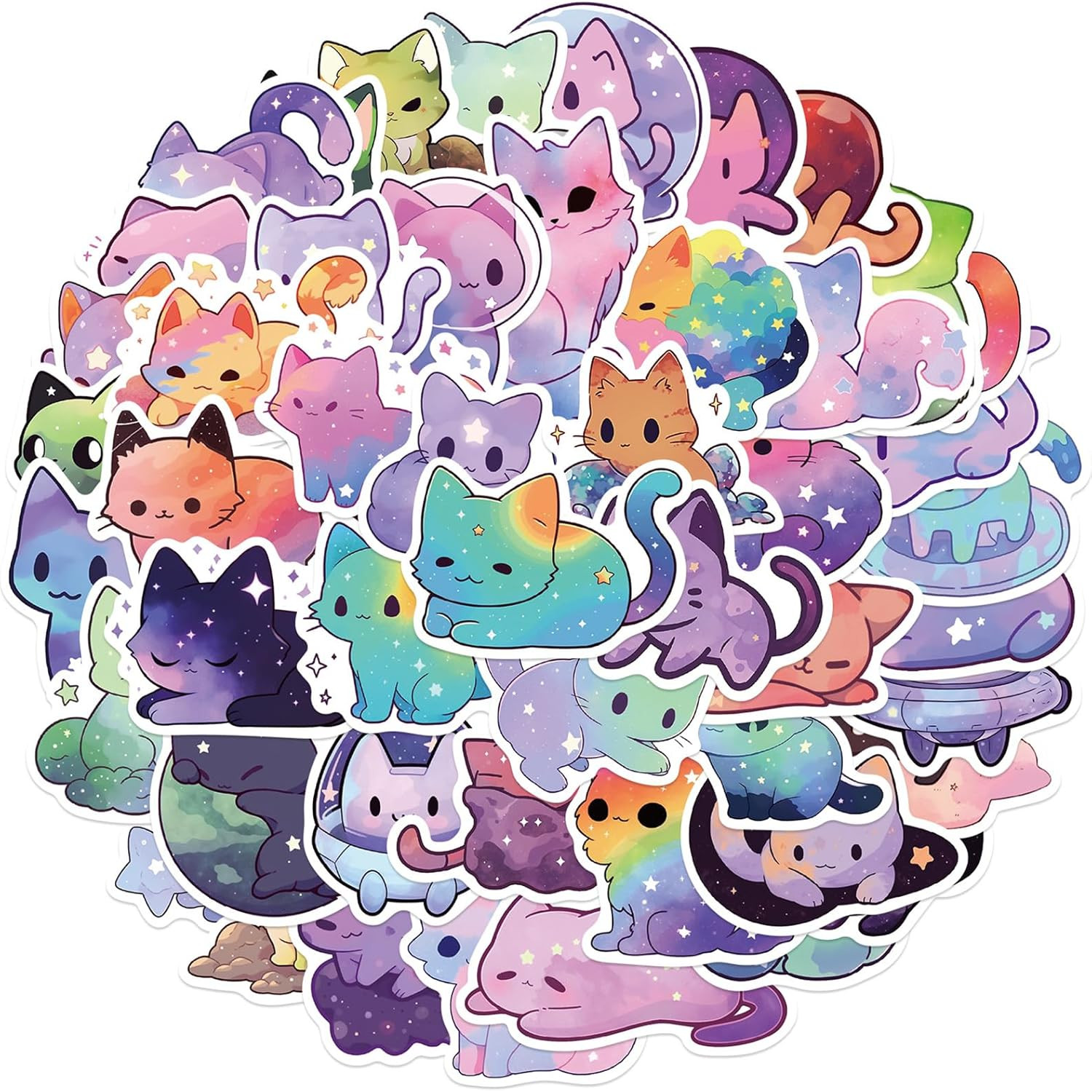 50Pcs Funny Meme Animal Stickers for Kid Cute Animal with Glasses Stickers Fun G