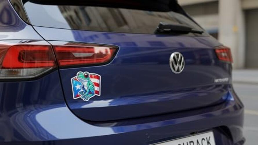 Puerto Rico Coqui Frog Vinyl Sticker Decal – 4 Inches – Waterproof & Durable – 1