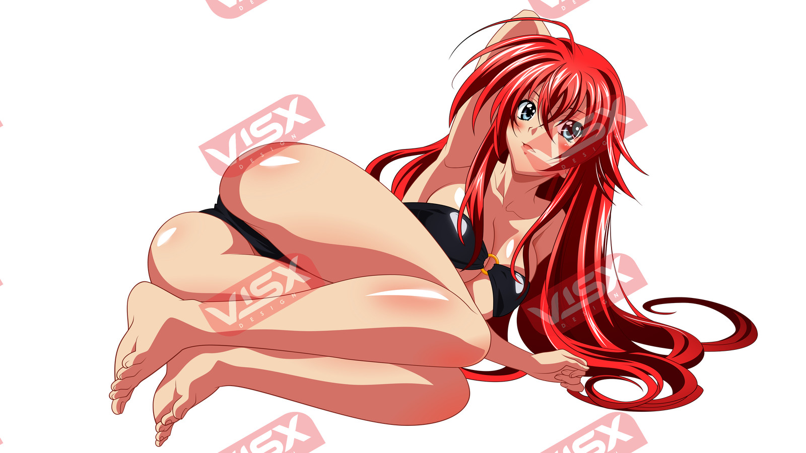 Rias Gremory 2 High School Dxd Anime Peeker Bumper Sticker Car Decal Window