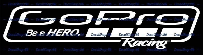 GoPro Racing – Outdoor Sports – Cars/SUV's Vinyl Die-Cut Peel N' Stick Decal