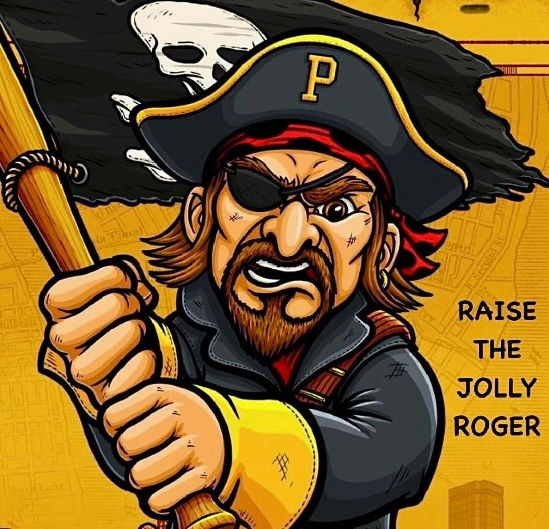 Pittsburgh Pirates Raise Jolly Roger *NEW* Sticker Measures 4.15 "x 4"
