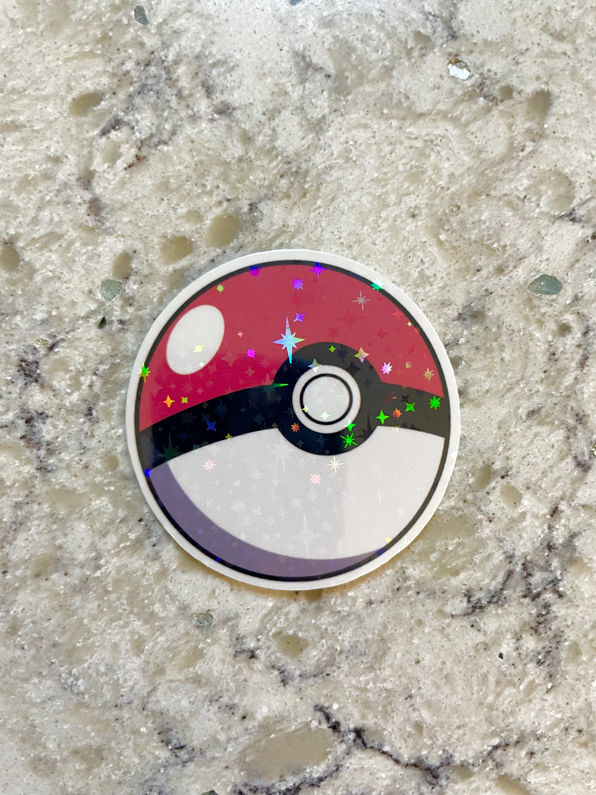 Pokemon Poke ball Sticker l Gloss or Holographic Laminate l Waterproof Decal