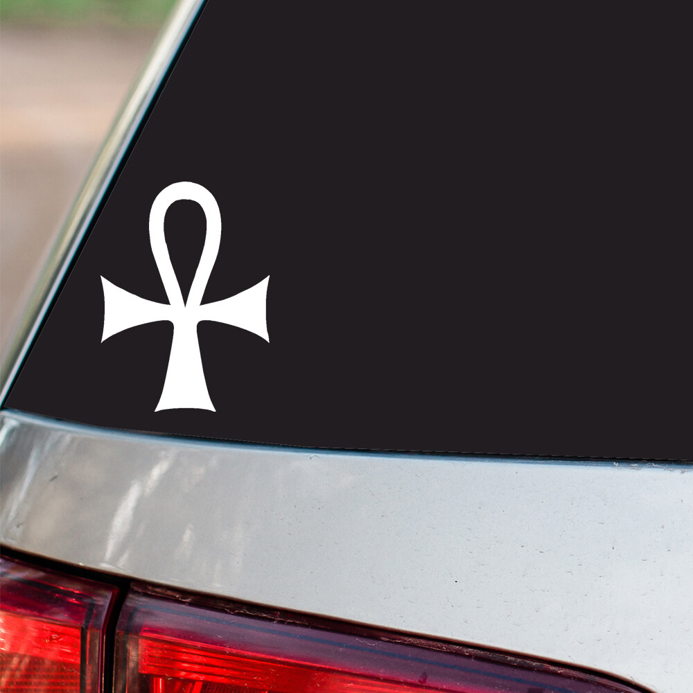 Christian Cross Sticker Jesus Religious S6 all chrome and regular vinyl colors