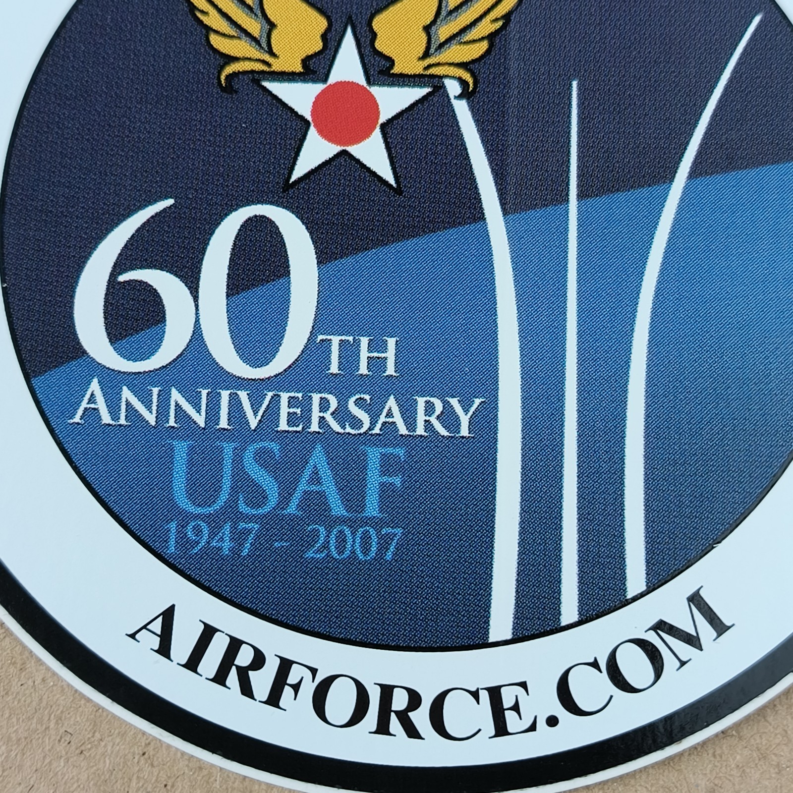 United States Air Force 1947-2007 60th Anniversary sticker 4 In