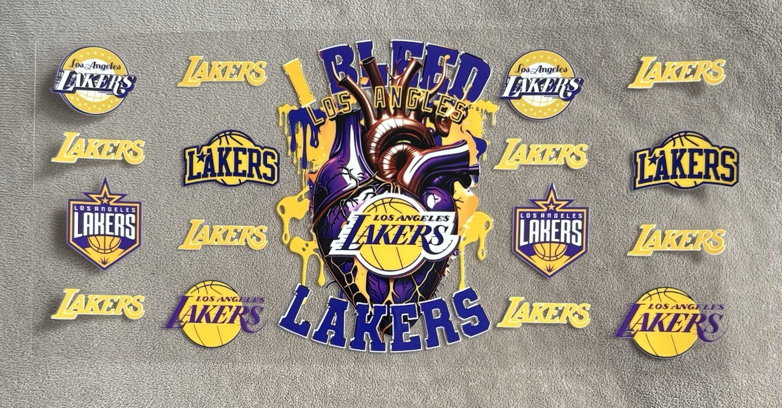 LOS ANGELES Basketball Team UV DTF Transfer Stickers Cup Wrap DIY Glasses