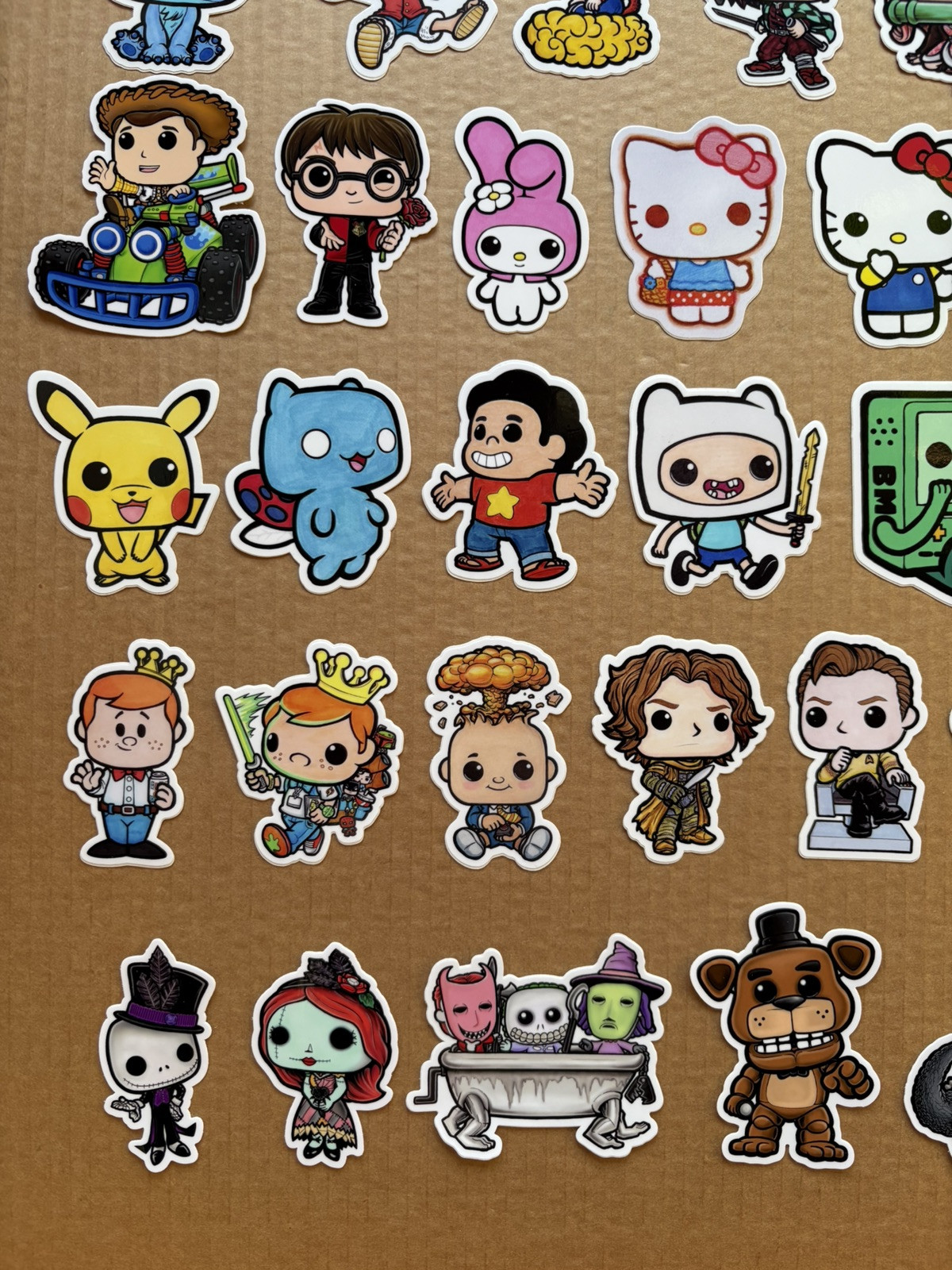 Lot of 63 – Funko Pop Style Decal / Stickers Custom Art Variant