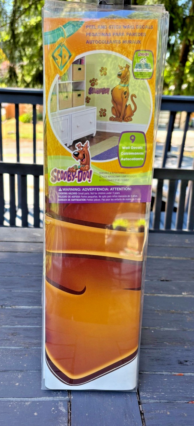 Scooby Doo RoomMates Wall Decals 9 Pack Peel and Stick Kids Decor Removable NIP