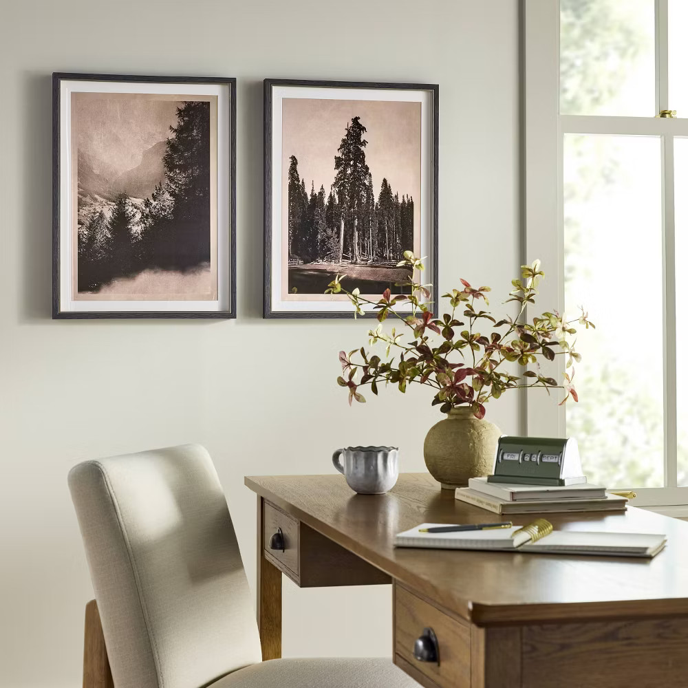 2pc 18"x24" Vertical Vintage Tree Wall Art Set – Hearth & Hand
