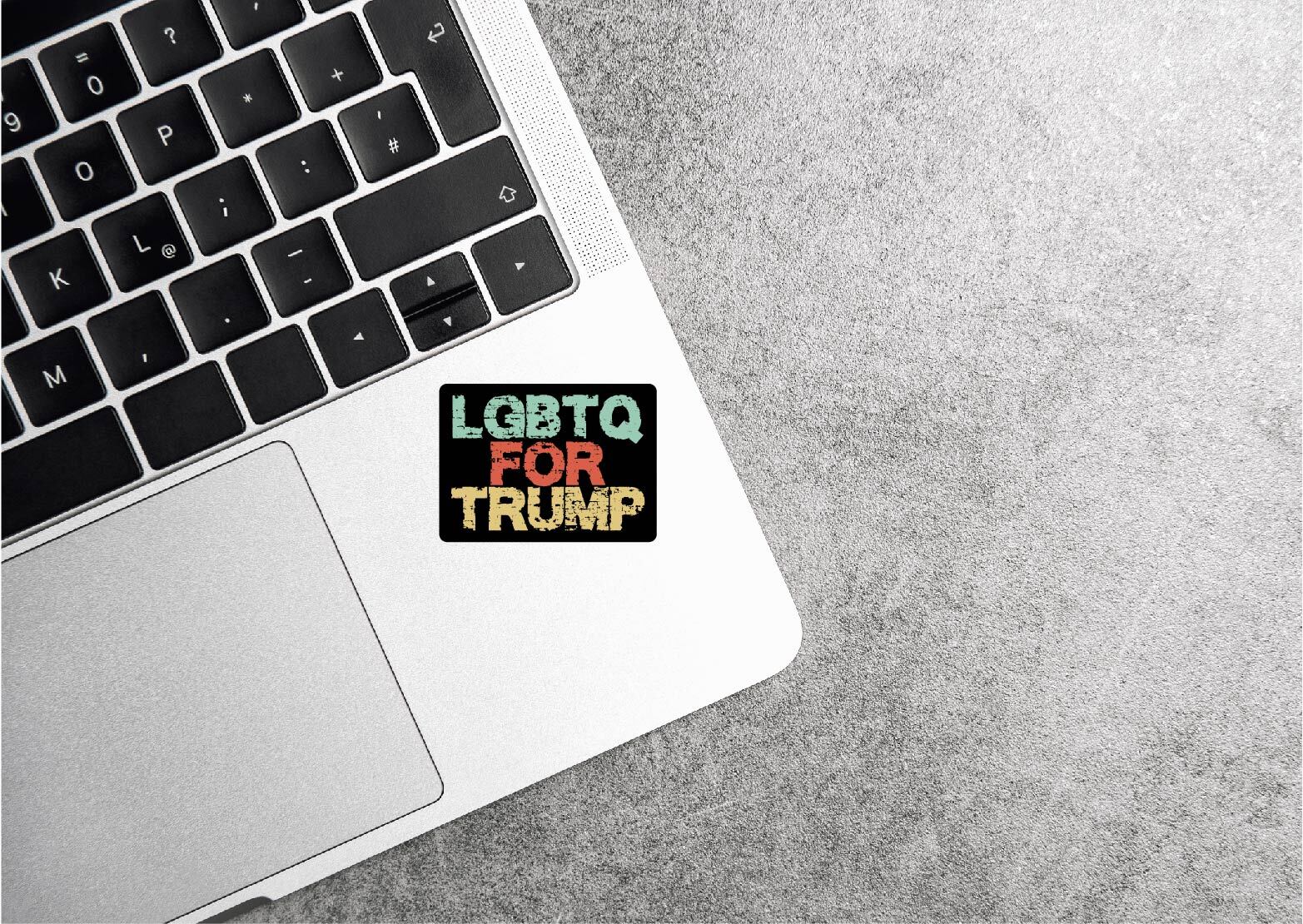 LGBTQ For Trump Decal Sticker Vance MAGA 2024 Vote Pride Ally Retro Make Great