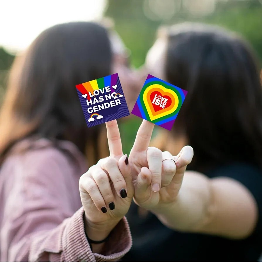 500 Pcs Pride Stickers LGBTQ+ Stickers Gay Pride Flag Stickers Bulk Roll New