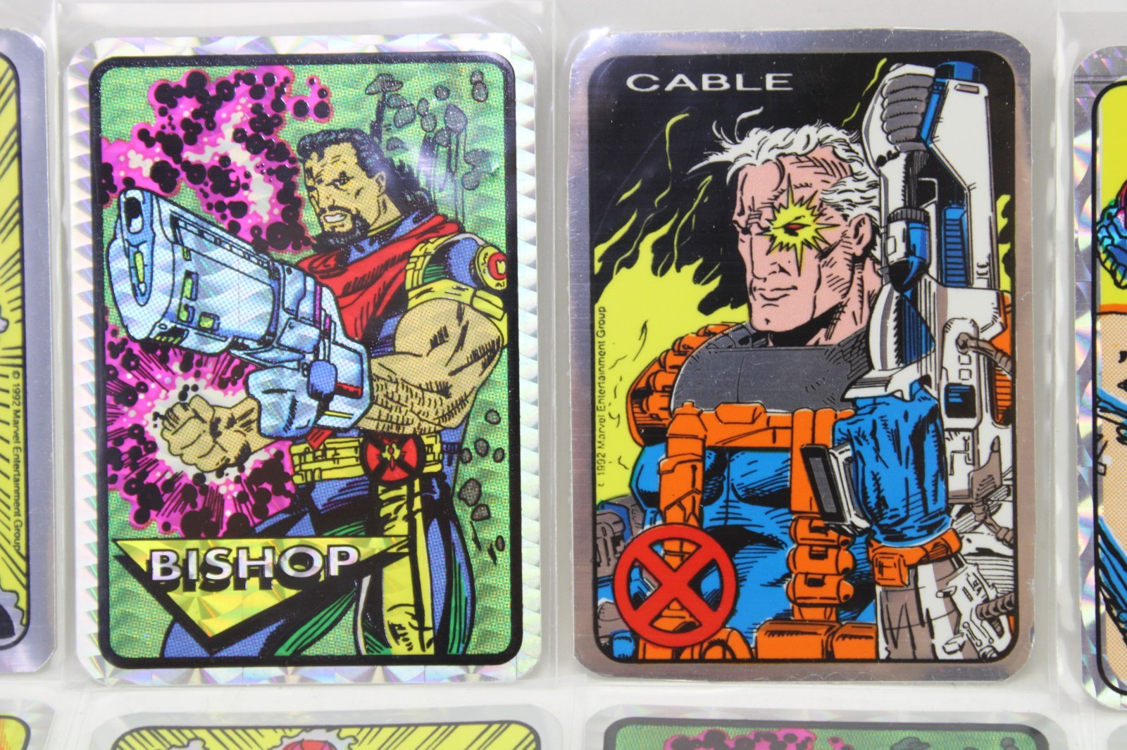 Lot: 32 Vtg Marvel X-Men Foil Prism 90s Vending Machine Stickers Kodak Rare Mint
