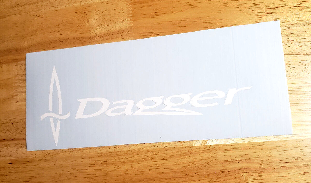 Dagger Kayak Canoe Decals Stickers Gloss White 9" (2) FAST USA
