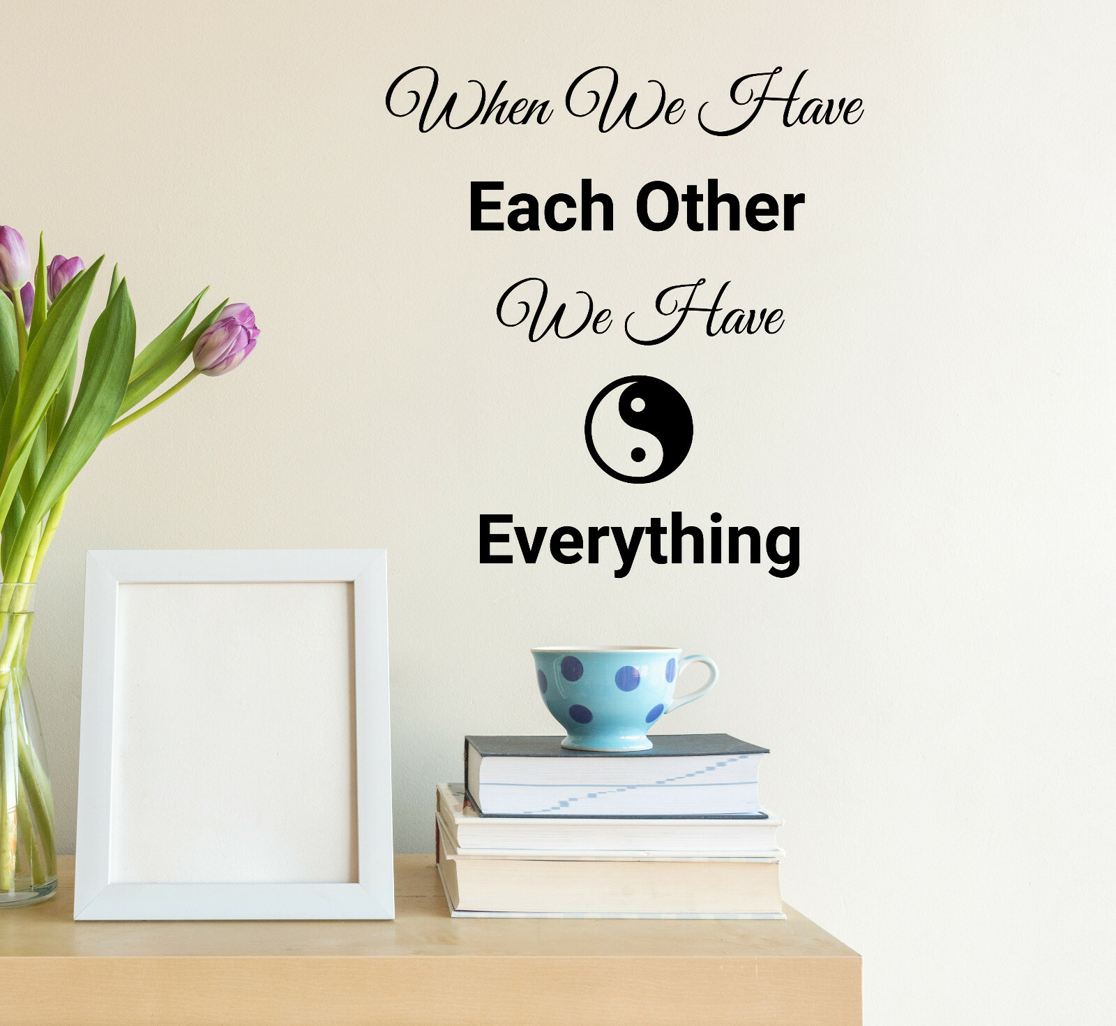 Wall Decal Quote Everything Love Home Family Interior Vinyl Decor gz432