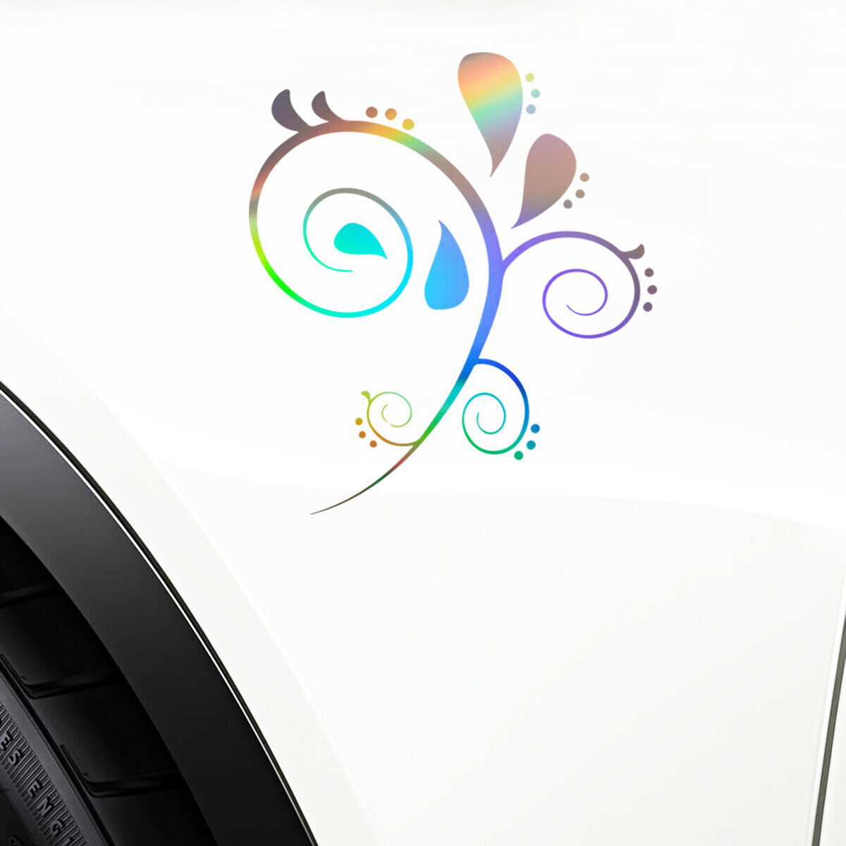 1pcs Flowers Butterfly Wall Stickers Car Window Door Laptop Art Vinyl Decal