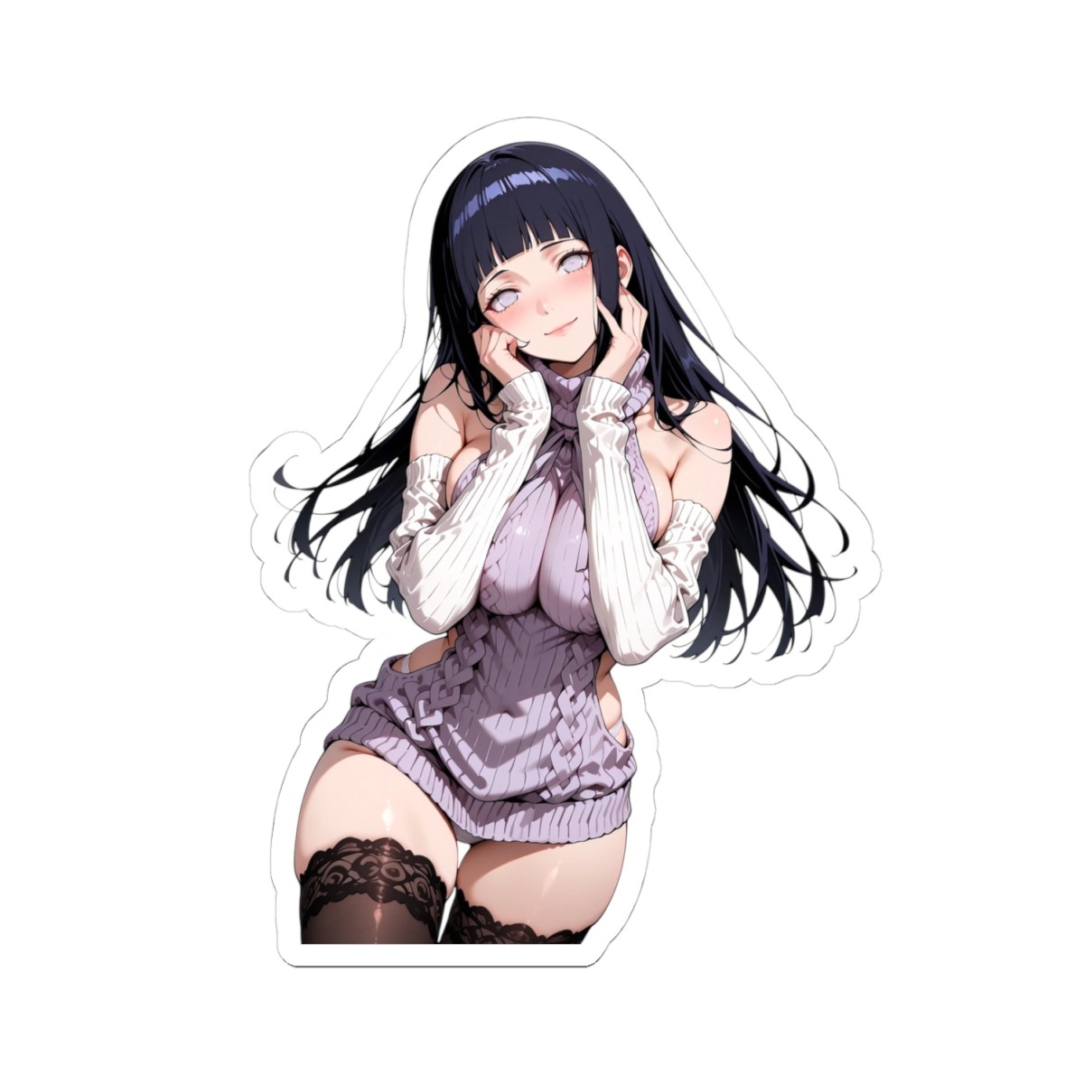 Cute Anime Sticker | Pretty Waifu Decal | $20FreeShipping | FanArt | Hinata