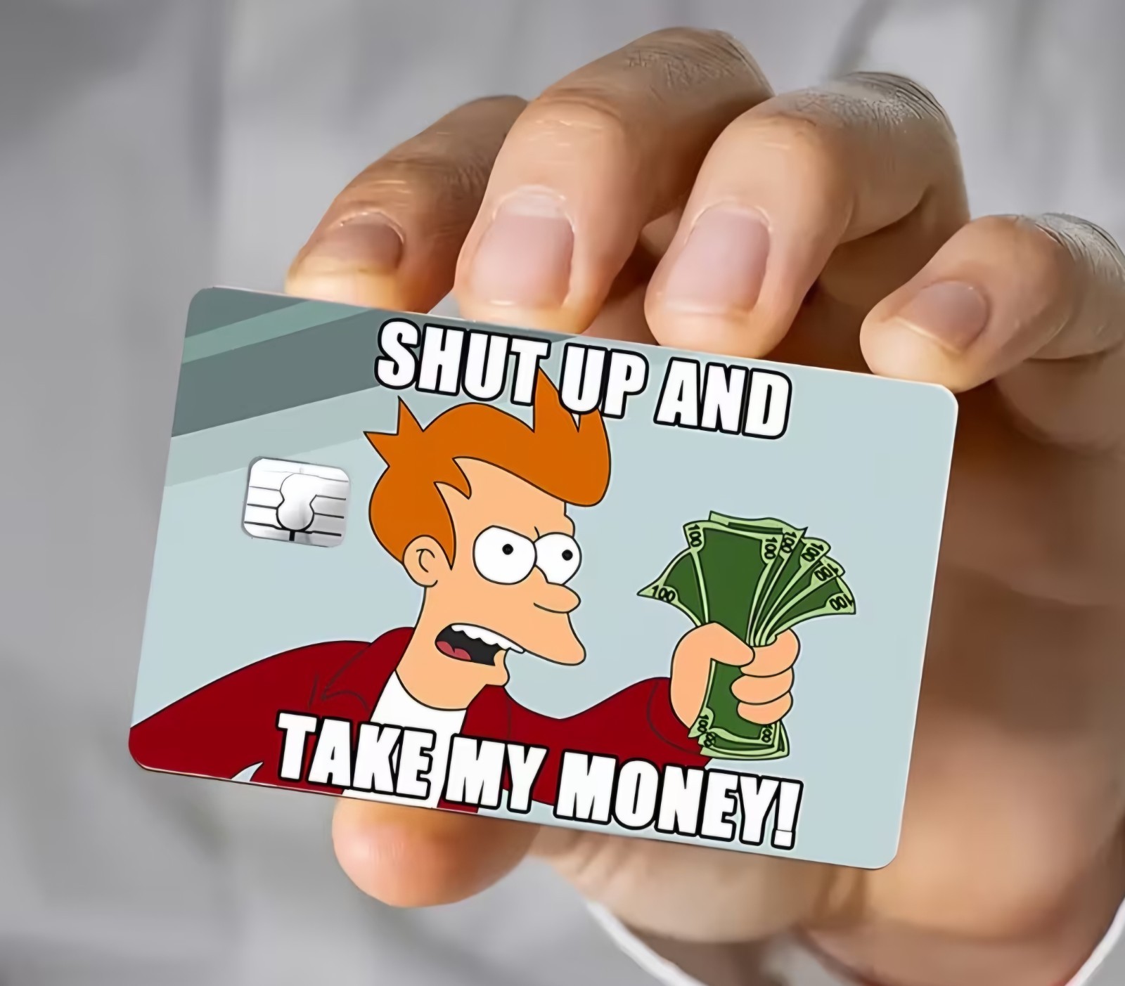 Shut Up and Take My Money Credit Card Skin Sticker Free Shipping US Seller