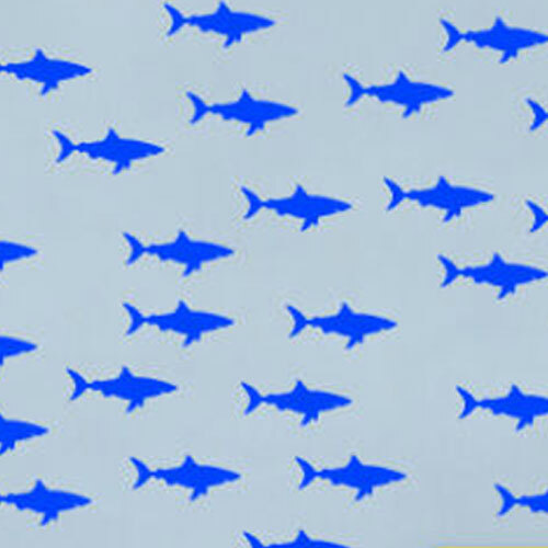 1.5" X 3" Small Sharks Home Office Wall Window Decor Vinyl Nursery Decal Sticker