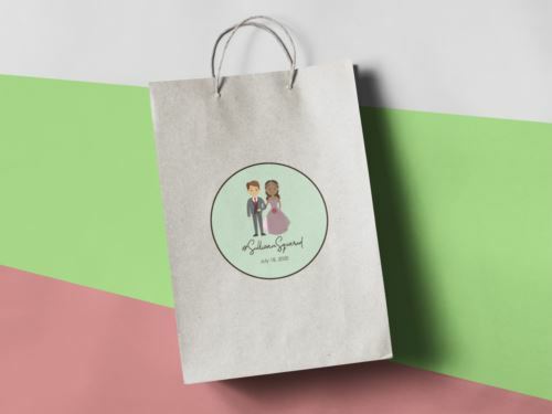 Custom Logo Stickers Personalized Vinyl Labels for Business 50 pk. | instMerch