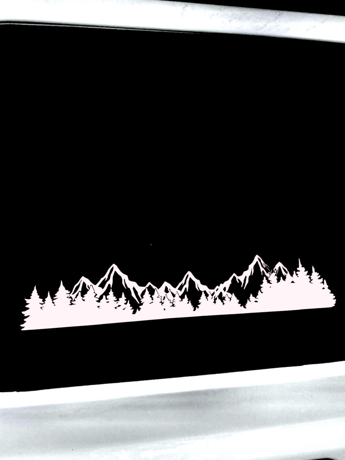 Mountains Trees Landscape Vinyl Decal for SUV Car Truck Bumper Window laptop #1