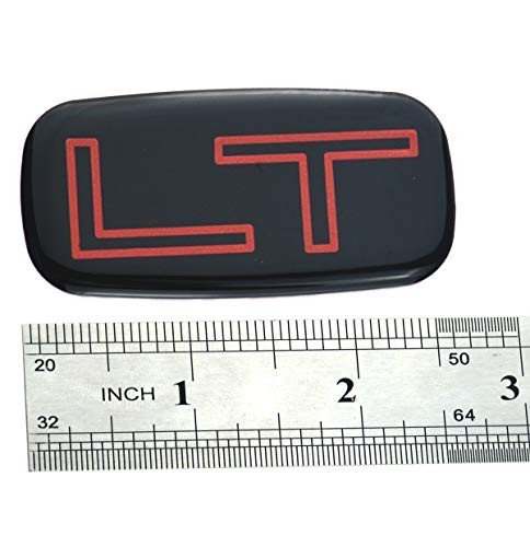 1pcs Lt Badge Emblem Sticker Replacement for Chevrolet Silverado Red/Black